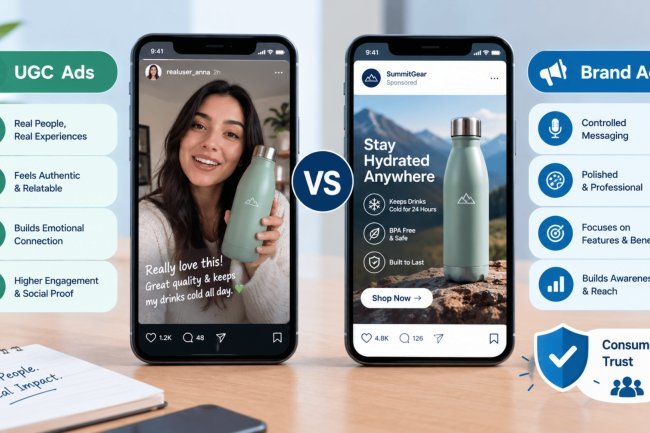 UGC Ads vs Brand Ads: Which Builds More Consumer Trust?