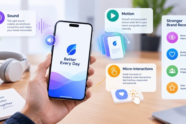 How Sound, Motion and Micro- Interactions Shape Brand Recognition