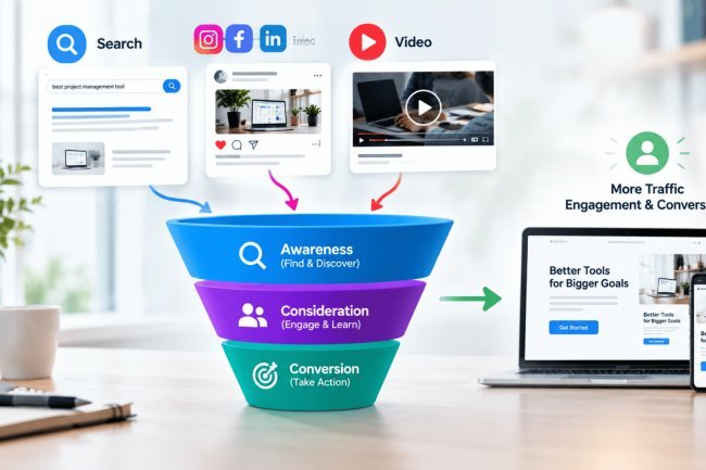 The Modern Content Funnel: Connecting Search, Social and Video