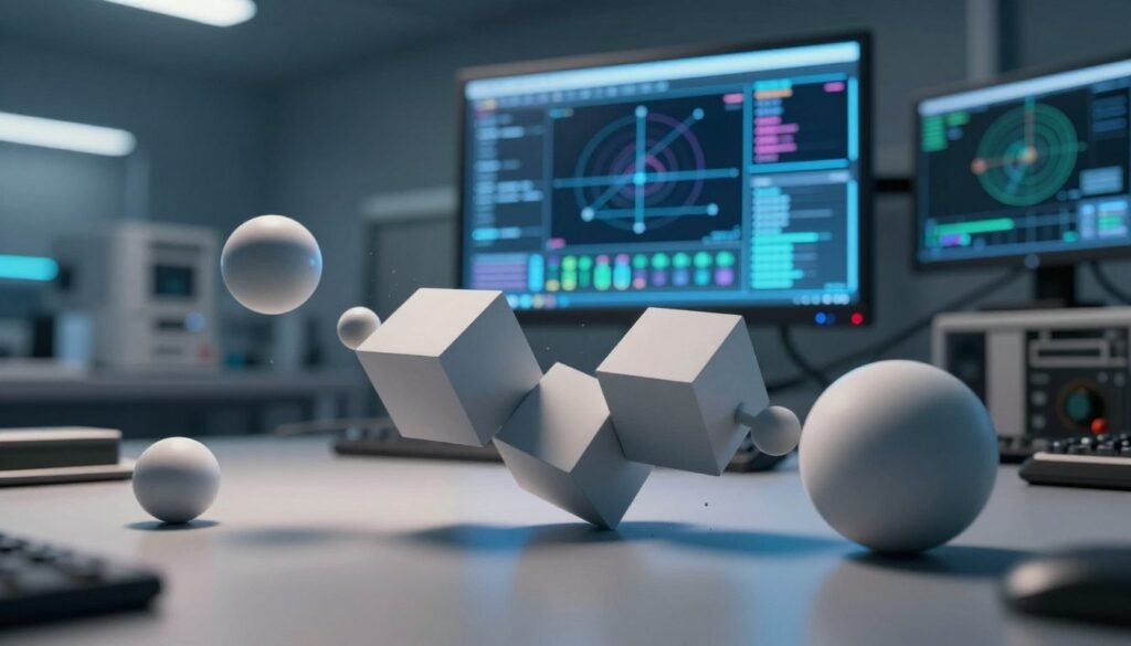 Rigid body dynamics in solid object simulation