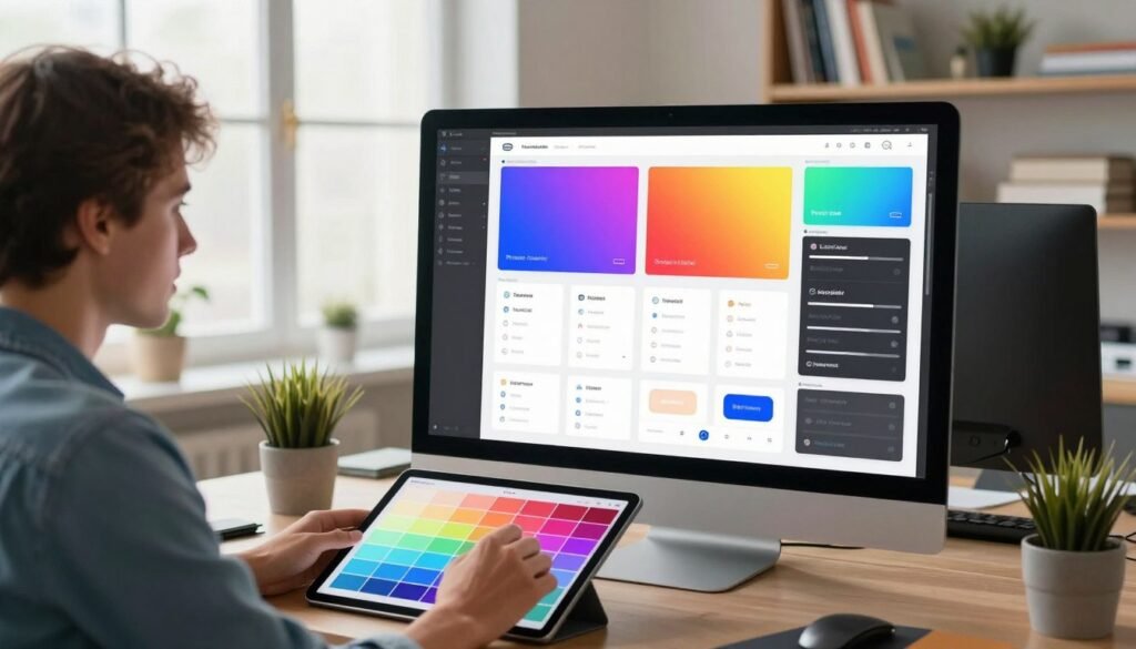 UI color systems in user interface design