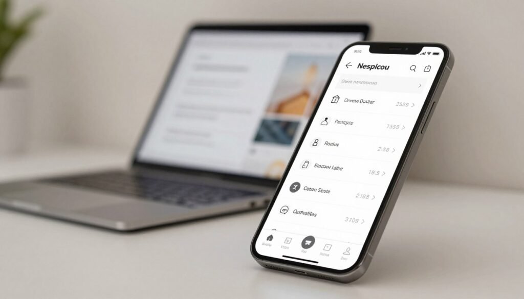 mobile menu design for responsive navigation adaptation