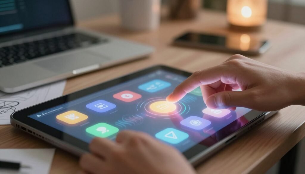 tactile interactions in touch interface design