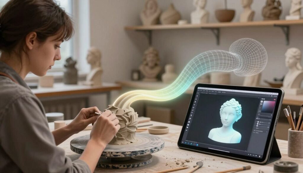 transition from clay to digital sculpting