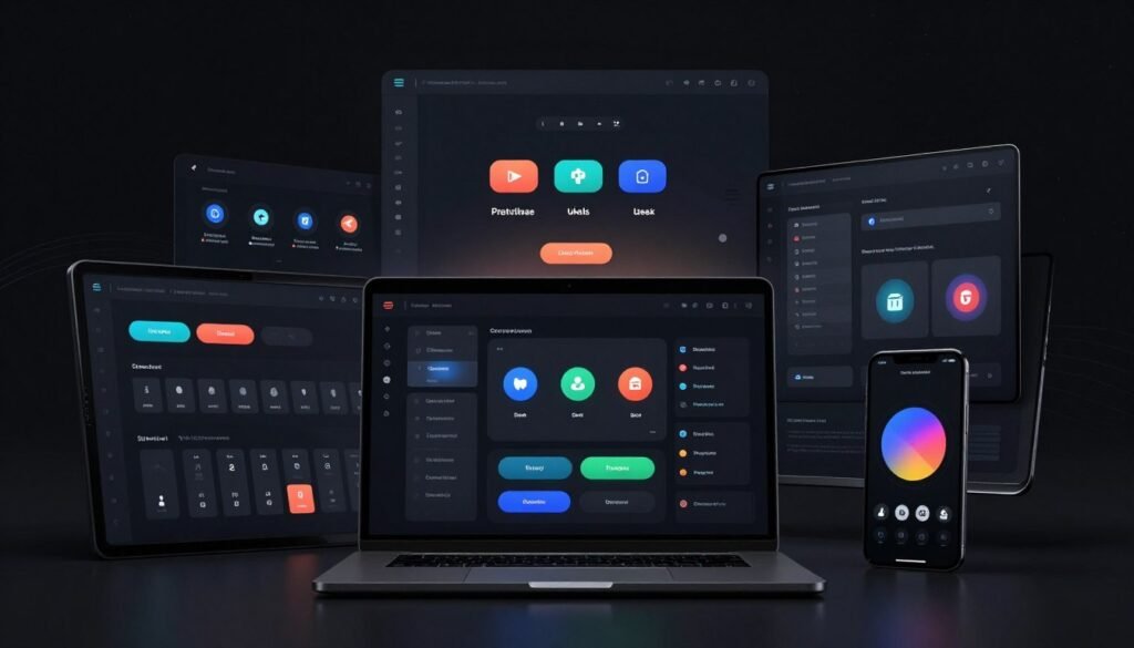dark mode UI