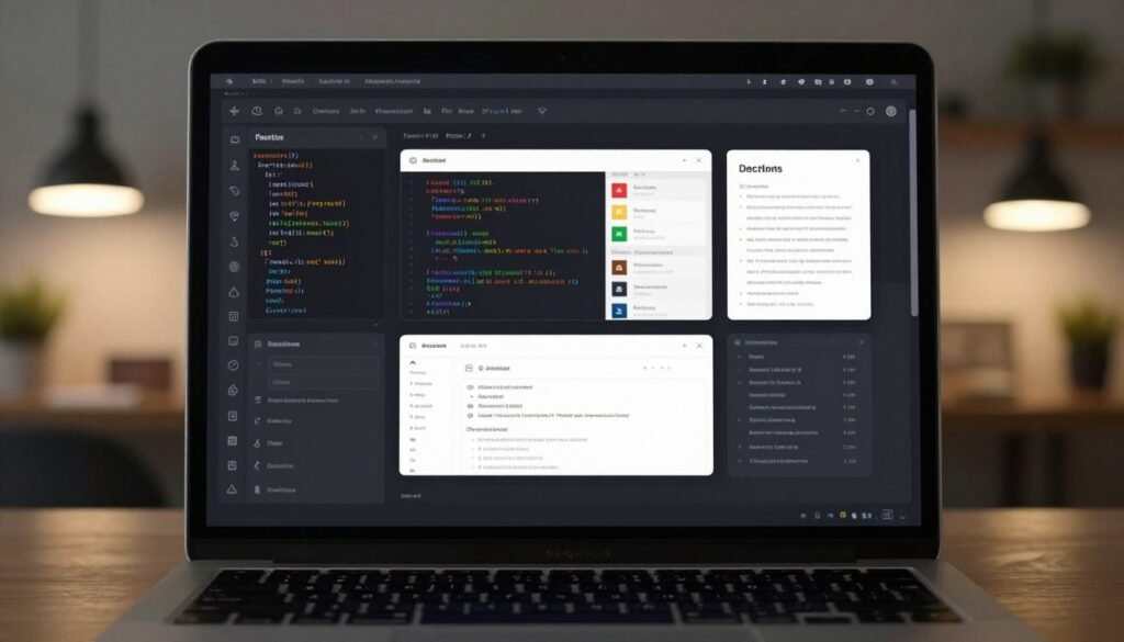 dark mode UI